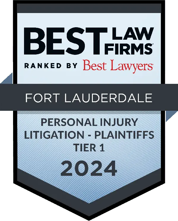 Best Personal Injury Litigation Law Firm Award in Fort Lauderdale for Freedland Harwin Valori Gander