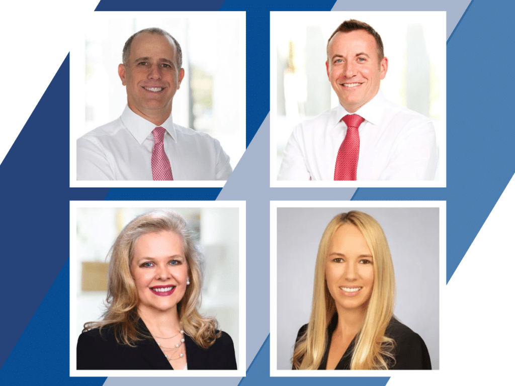 Top left: medical malpractice plaintiff attorney, Michael Freedland Top right: medical malpractice plaintiff lawyer, Daniel Harwin Bottom left: medical malpractice lawyer, Deborah Gander Bottom right: medical malpractice plaintiff's attorney, Melissa Gunion